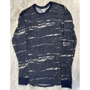 Lularoe Shirt Mens Small Gray Heather Long Sleeve Pullover